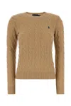 Polo Ralph Lauren Julianna Cable-knit Sweater In Brown