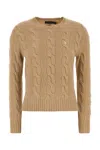 POLO RALPH LAUREN CAMEL WOOL BLEND SWEATER