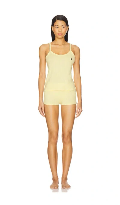 Polo Ralph Lauren Cami & Sleep Short In T-bird Yellow