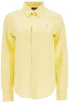Polo Ralph Lauren Women's Long Sleeve Linen Shirt Yellow