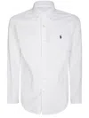 Polo Ralph Lauren Embroidered-logo Cotton Shirt In White