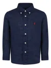 Polo Ralph Lauren Linen Shirt In Blue