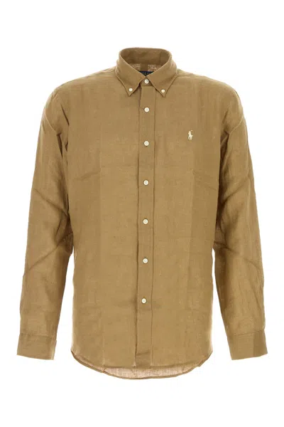 Polo Ralph Lauren Cubdppcs-long Sleeve-sport Shirt In Brown