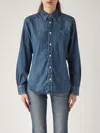 Polo Ralph Lauren Oversized Denim Overshirt In Denim Scuro