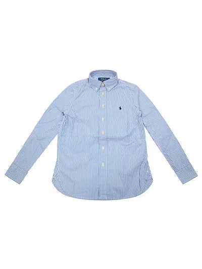 Polo Ralph Lauren Camicia Pinpoint In Light Blue