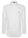 Polo Ralph Lauren Embroidered-logo Cotton Shirt In White