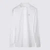 Polo Ralph Lauren Logo Embroidery Cottond Shirt In White