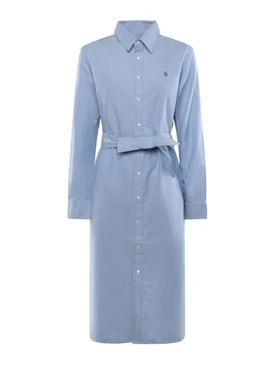 Polo Ralph Lauren Cotton Shirt Dress In Animal Print
