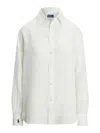Polo Ralph Lauren Oversize Fit Linen Shirt In White