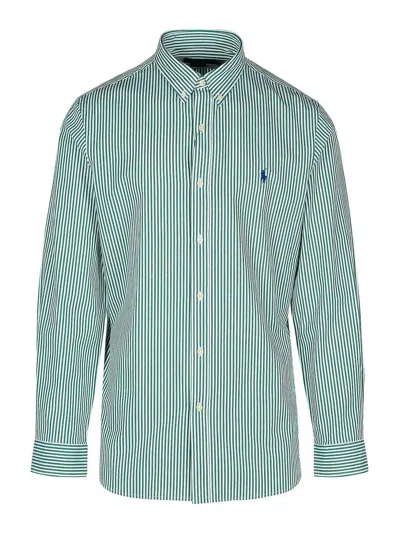 Polo Ralph Lauren Cotton Shirt Striped Pattern In Green