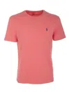 Polo Ralph Lauren Embroidered-logo Cotton T-shirt In Pink