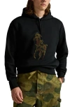 Polo Ralph Lauren Men's Camo Big Pony Double-knit Hoodie In Black