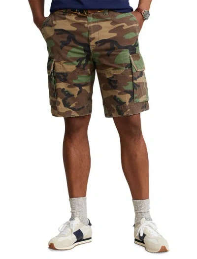 Polo Ralph Lauren 10.5-inch Classic Fit Camo Cargo Short Man Shorts & Bermuda Shorts Military Green In Surplus Camo