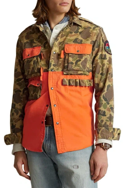 Polo Ralph Lauren Men's Classic-fit Camo Utility Shirt In Classic Frog ...