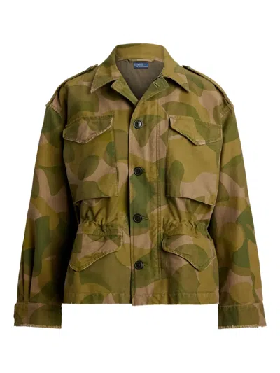 POLO RALPH LAUREN CAMOUFLAGE BUTTON-UP JACKET