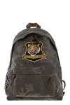 POLO RALPH LAUREN POLO RALPH LAUREN CAMOUFLAGE CANVAS BACKPACK WITH TIGER