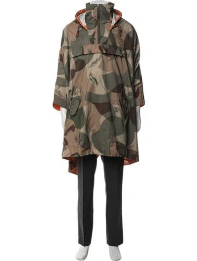 Pre-owned Polo Ralph Lauren Camouflage Print Parka In Green