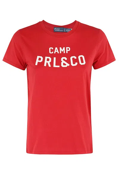 Polo Ralph Lauren Camp Crewneck T In Red