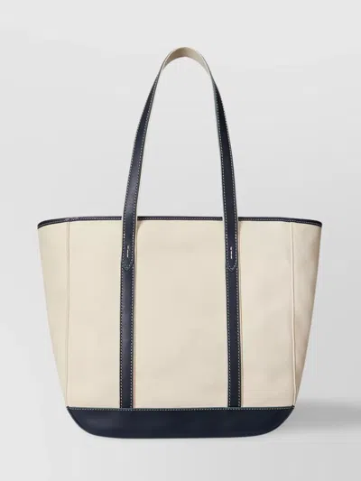 Polo Ralph Lauren Canvas And Leather Shoulder Bag