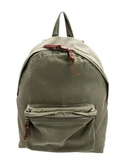 Pre-owned Polo Ralph Lauren Canvas Backpack In Green