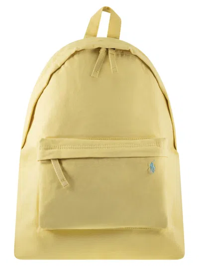 Polo Ralph Lauren Canvas Backpack In Yellow
