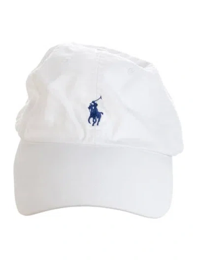 Pre-owned Polo Ralph Lauren Canvas Baseball Cap In White
