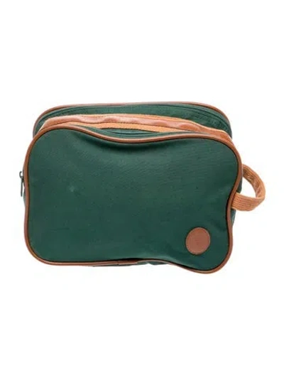 Pre-owned Polo Ralph Lauren Canvas Belt Bag In Green