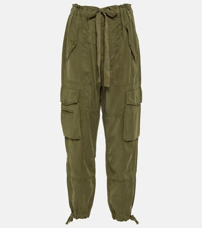 Polo Ralph Lauren Lyocell Drawstring Cargo Pants In Olive Green