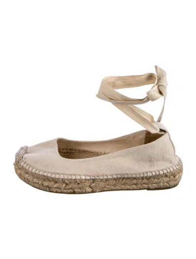 Pre-owned Polo Ralph Lauren Canvas Colorblock Pattern Espadrilles