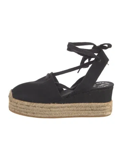 Pre-owned Polo Ralph Lauren Canvas Espadrilles In Blue