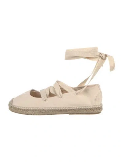 Pre-owned Polo Ralph Lauren Canvas Espadrilles In Neutrals