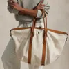 Polo Ralph Lauren Canvas Extra-large Bellport Tote In Natural/cuoio