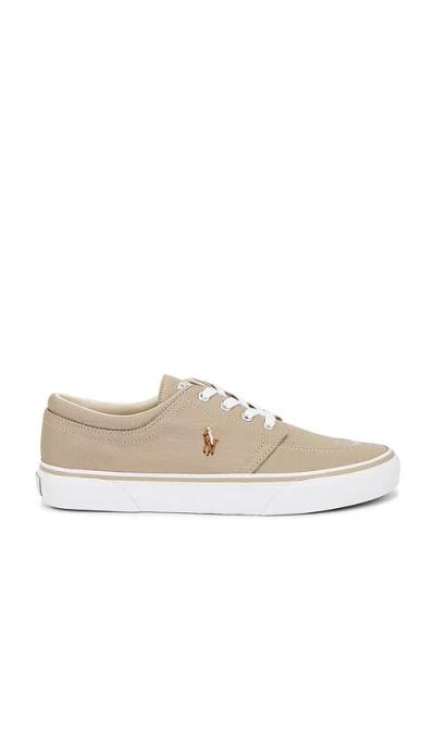 Polo Ralph Lauren Canvas Faxon Low Top Sneaker In Neutral