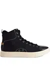 Polo Ralph Lauren Canvas High-top Trainers In Black