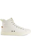 Polo Ralph Lauren Canvas High-top Trainers In White