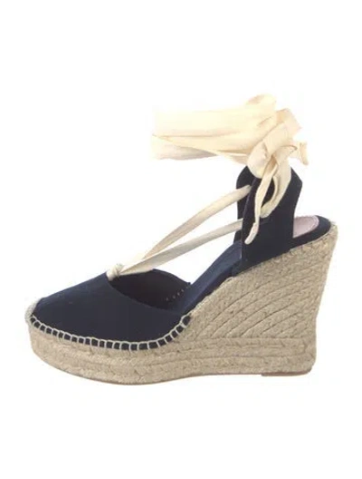 Pre-owned Polo Ralph Lauren Canvas Pumps In Black