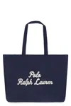 Polo Ralph Lauren Canvas Polo Rl Script Tote Newport Navy
