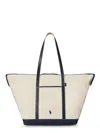 Polo Ralph Lauren Canvas Travel Bag With Leather Profiles