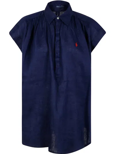 POLO RALPH LAUREN CAP-SLEEVE SHIRT