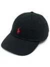 Polo Ralph Lauren Black Baseball Cap With Logo Embroidery In Cotton Man