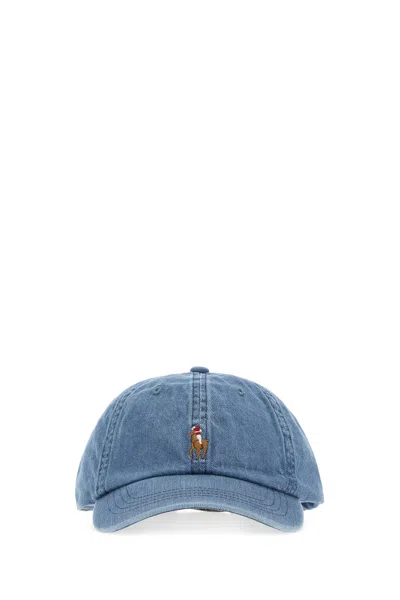 Polo Ralph Lauren Denim Baseball Cap In Blue