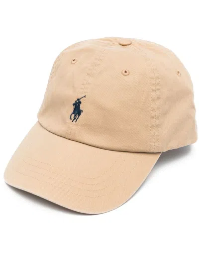 Polo Ralph Lauren Baseball Hat In Nude & Neutrals