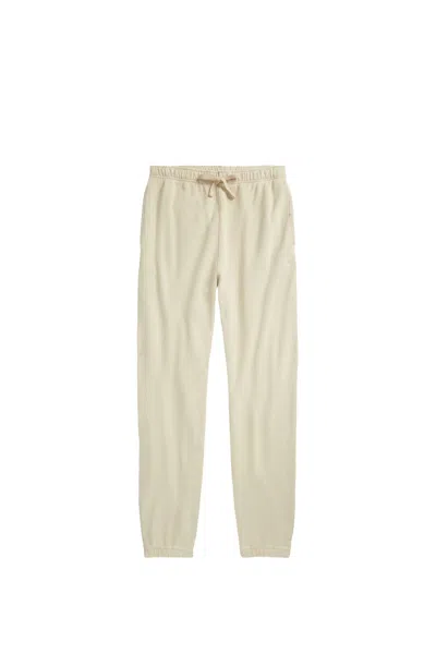 Polo Ralph Lauren Cappuccino Cotton Joggers In Stonware Grey