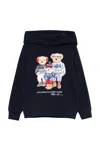 Polo Ralph Lauren Polo Bear Fleece Hoodie In Navy