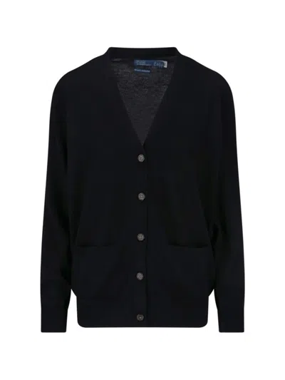 POLO RALPH LAUREN CARDIGAN - BLACK
