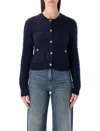 Polo Ralph Lauren Cable-knit Wool And Cashmere-blend Cardigan In Blue