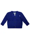 Polo Ralph Lauren Cardigan Cotone In Blu