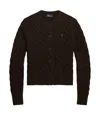 Polo Ralph Lauren Cardigan In Dark Brown