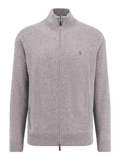 Polo Ralph Lauren Cardigan In Lana In Gray