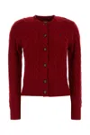 Polo Ralph Lauren Rws Long Sleeve Crew Neck Cardigan Fireside Red In Red
